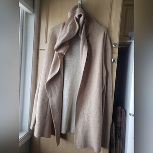 Joie Elegant Tan Women's Sweater Open Cardigan